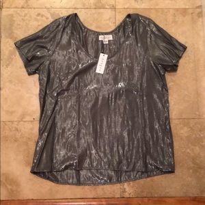 VELVET by graham and spencer shiny top